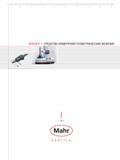 Каталог MAHR 2016 Измерительный инструмент и контрольно-измерительное обрудование для машиностроительных предприятий Микрометры Индикаторы Штангенциркули Микроскопы