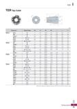 1181 TER I TER Tap Collet (mm) Water proof tapping is possible with the use of RTJW and nuts (limited to the right sizes) Tooling System 43 Каталог KORLOY 2020 Режущий и вспомогательный инструмент для станков ЧПУ и универсальных Фрезы с СМП Сверла твердосплавные Резцы токарные Пластины сменные режущие Стр. I43