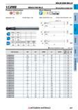 957 Концевые фрезы Mitsubishi Materials по металлу SOLID END MILLS Каталог MITSUBISHI 2018 Инструмент для станков Пластины сменные режущие Фрезы концевые твердосплавные и сборные с СРП Сверла спиральные Резцы токарные Державки Стр. 957