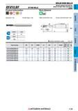1135 Концевые фрезы Mitsubishi Materials по металлу SOLID END MILLS Каталог MITSUBISHI 2018 Инструмент для станков Пластины сменные режущие Фрезы концевые твердосплавные и сборные с СРП Сверла спиральные Резцы токарные Державки Стр. 1135