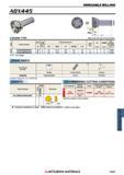 1407 Фрезы Mitsubishi со сменными режущими пластинами INDEXABLE MILLING Каталог MITSUBISHI 2018 Инструмент для станков Пластины сменные режущие Фрезы концевые твердосплавные и сборные с СРП Сверла спиральные Резцы токарные Державки Стр. 1407