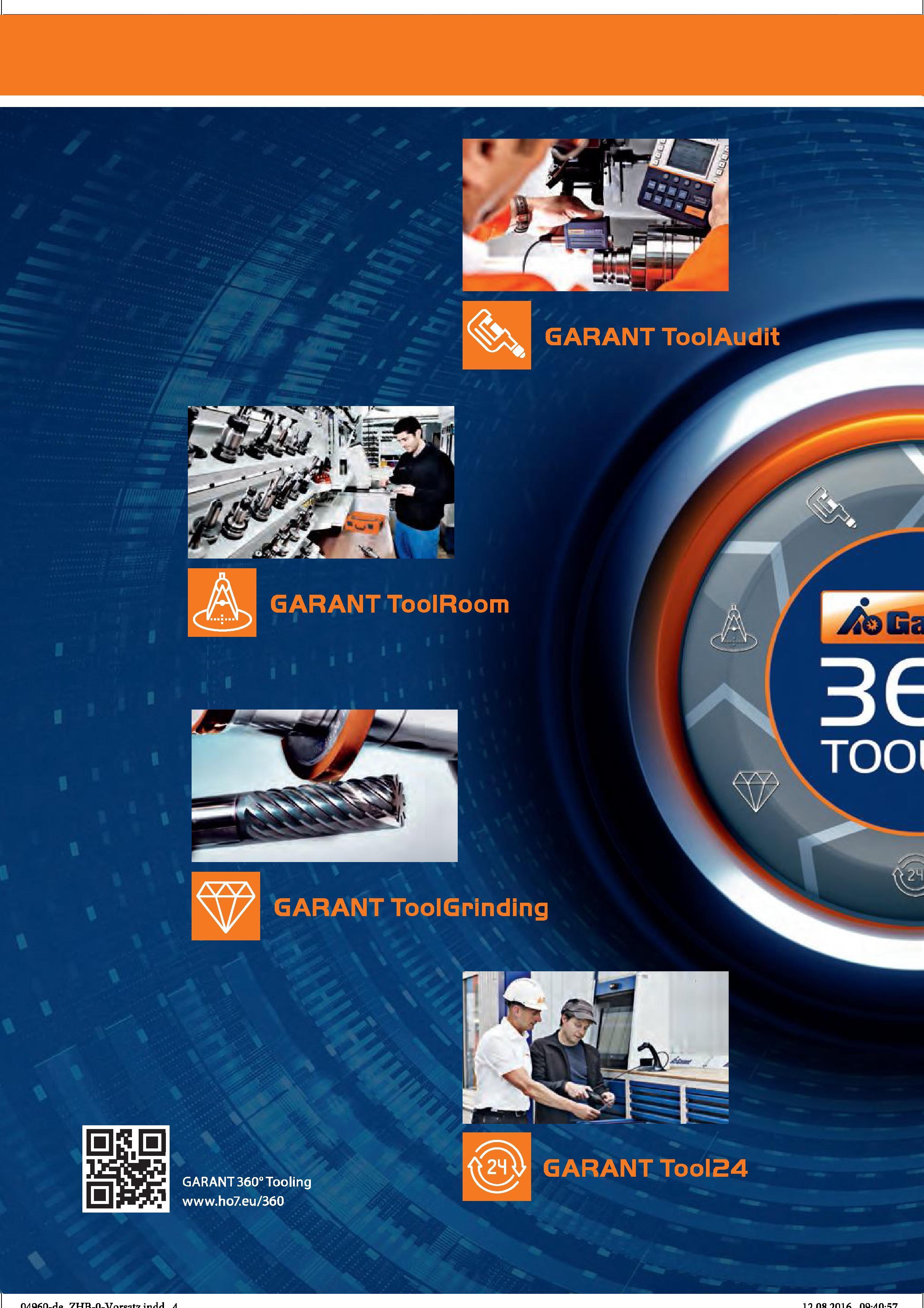 4 GARANT ToolAuflït GARANT TooIRoom GARANT ToolGrinding GARANT Tool24 GARANT 360° Tooling Справочник HOFFMANN GROUP 2016 Рекомендуемые режимы резания для режущего инструмента при механической обработке на металлорежущих промышленных станках и центрах с ЧПУ Стр. 