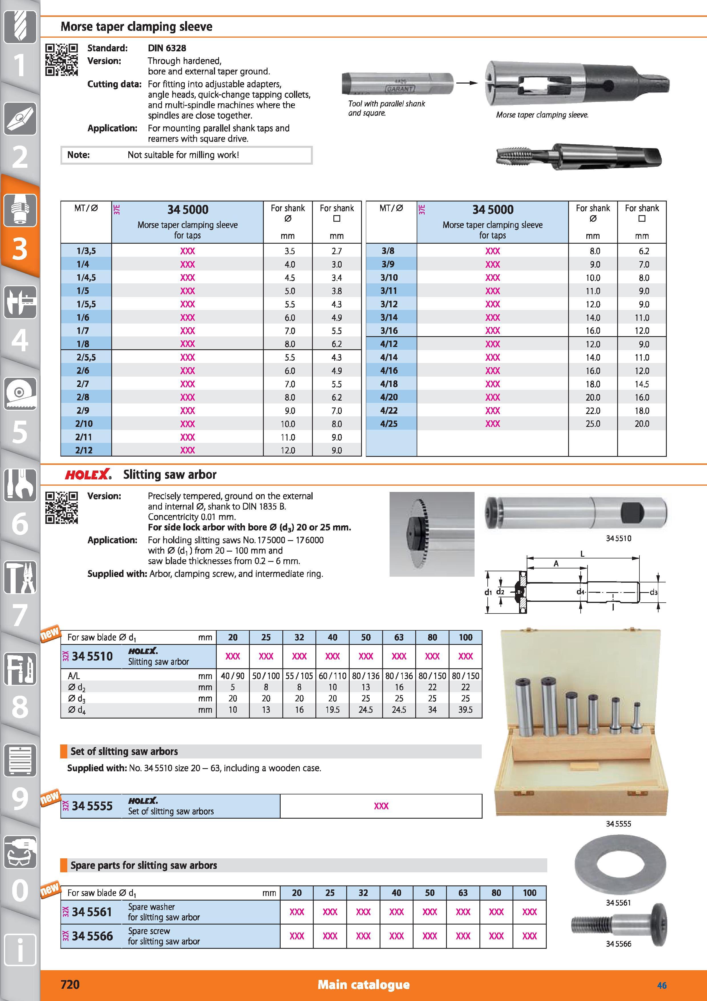 720 Morse taper damping sleeve HSjH Standard DIN 6328 Version Through hardened, Bras bore and external taper ground Cutting data For fitting into adj Каталог HOFFMANN GROUP 2015 Инструмент режущий слесарный измерительный абразивный Оборудование Комплексные поставки для промышленных предприятий Стр. 720 ENG