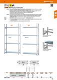 149 Hoffmann Group 47 120 kg Auarant shelf for plug-in racking ESD 928000- Sturdy column frame of rectangular columns (50x25x1 25 mm) with slots at i Каталог HOFFMANN GROUP 2016 Производственная мебель для работы хранения и транспортировки в условиях промышленных предприятий и сервисных мастерских Вер. 47 ENG Стр. 149