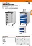 211 Hoffmann Group 47 4sbu M KOMBI sheet metal roller cabinet Cabinet of sheet metal with 2 ball-bearing castors and 2 ball-bearing fixed wheels with Каталог HOFFMANN GROUP 2016 Производственная мебель для работы хранения и транспортировки в условиях промышленных предприятий и сервисных мастерских Вер. 47 ENG Стр. 211