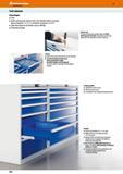 224 Hoffmann Group 47 Tool cabinets Advantages: Clear Space-saving (one cabinet with nine drawers offers a storage space of approx 3 3 m2 in a footpr Каталог HOFFMANN GROUP 2016 Производственная мебель для работы хранения и транспортировки в условиях промышленных предприятий и сервисных мастерских Вер. 47 ENG Стр. 224
