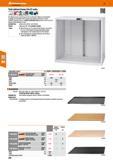 248 Tool cabinet frame 54x27 units For drawer runner mountings at 25 mm intervals Cabinet can be locked centrally The lock plate with cylinder lock a Каталог HOFFMANN GROUP 2016 Производственная мебель для работы хранения и транспортировки в условиях промышленных предприятий и сервисных мастерских Вер. 47 ENG Стр. 248