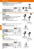 410 5-star plastic base Seat height adjustable by gas pressure safety spring with ring release Seat with soft fabric cushion in black, with all-round Каталог HOFFMANN GROUP 2016 Производственная мебель для работы хранения и транспортировки в условиях промышленных предприятий и сервисных мастерских Вер. 47 ENG Стр. 410
