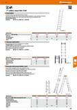 417 Hoffmann Group 47 150 kg Ladders, range Z 600 / Z 500 Single ladders Treads and stiles made of extruded aluminium sections Treads 85 mm deep with Каталог HOFFMANN GROUP 2016 Производственная мебель для работы хранения и транспортировки в условиях промышленных предприятий и сервисных мастерских Вер. 47 ENG Стр. 417