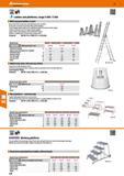 418 Hoffmann Group 47 150 kg zarI Ladders and platforms, range Z 600 / Z 500 Multi-purpose ladders, 3-part Rungs and stiles made from extruded alumin Каталог HOFFMANN GROUP 2016 Производственная мебель для работы хранения и транспортировки в условиях промышленных предприятий и сервисных мастерских Вер. 47 ENG Стр. 418