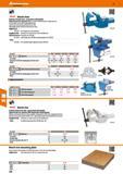426 hole Bench vices Entirely of forged steel - guaranteed unbreakable Slides forward on opening Milled, surface-hardened jaws Large capacity Strong Каталог HOFFMANN GROUP 2016 Производственная мебель для работы хранения и транспортировки в условиях промышленных предприятий и сервисных мастерских Вер. 47 ENG Стр. 426