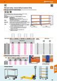 505 Hoffmann Group 47 Wide-span racking - load per shelf up to maximum 720 kg Wide-span racks Z1 for medium loadings J 38 With 16 mm chipboard shelve Каталог HOFFMANN GROUP 2016 Производственная мебель для работы хранения и транспортировки в условиях промышленных предприятий и сервисных мастерских Вер. 47 ENG Стр. 505