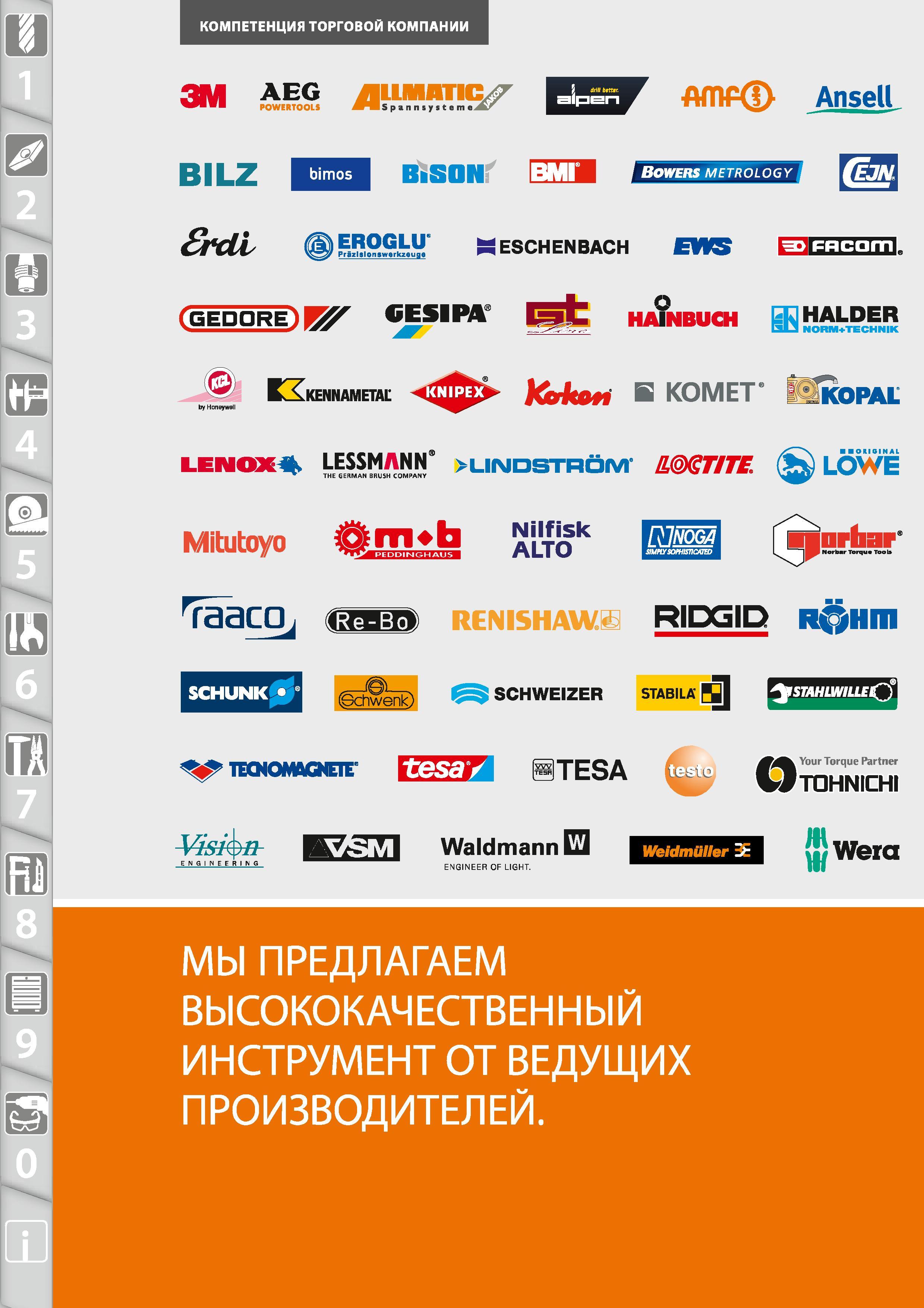 4 КОМПЕТЕНЦИЯ ТОРГОВОЙ КОМПАНИИ AEG POWERTOOLS BILZ BiSON UJ Bowers metrology eschenbach EWS FRcam GEDORE HJUNBUCH HALDER tCorkoH КОМЕТ KOPAL by Honeywe Каталог HOFFMANN GROUP 2015 № 46 на русском Инструмент Оборудование Инвентарь Комплексные технологические решения и поставки Стр. 