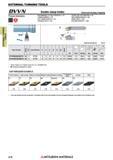 316 Токарные державки по металлу японской компании Mitsubishi Materials с призматическим хвостовиком EXTERNAL TURNING TOOLS Каталог MITSUBISHI 2018 Инструмент для станков Пластины сменные режущие Фрезы концевые твердосплавные и сборные с СРП Сверла спиральные Резцы токарные Державки Стр. 316