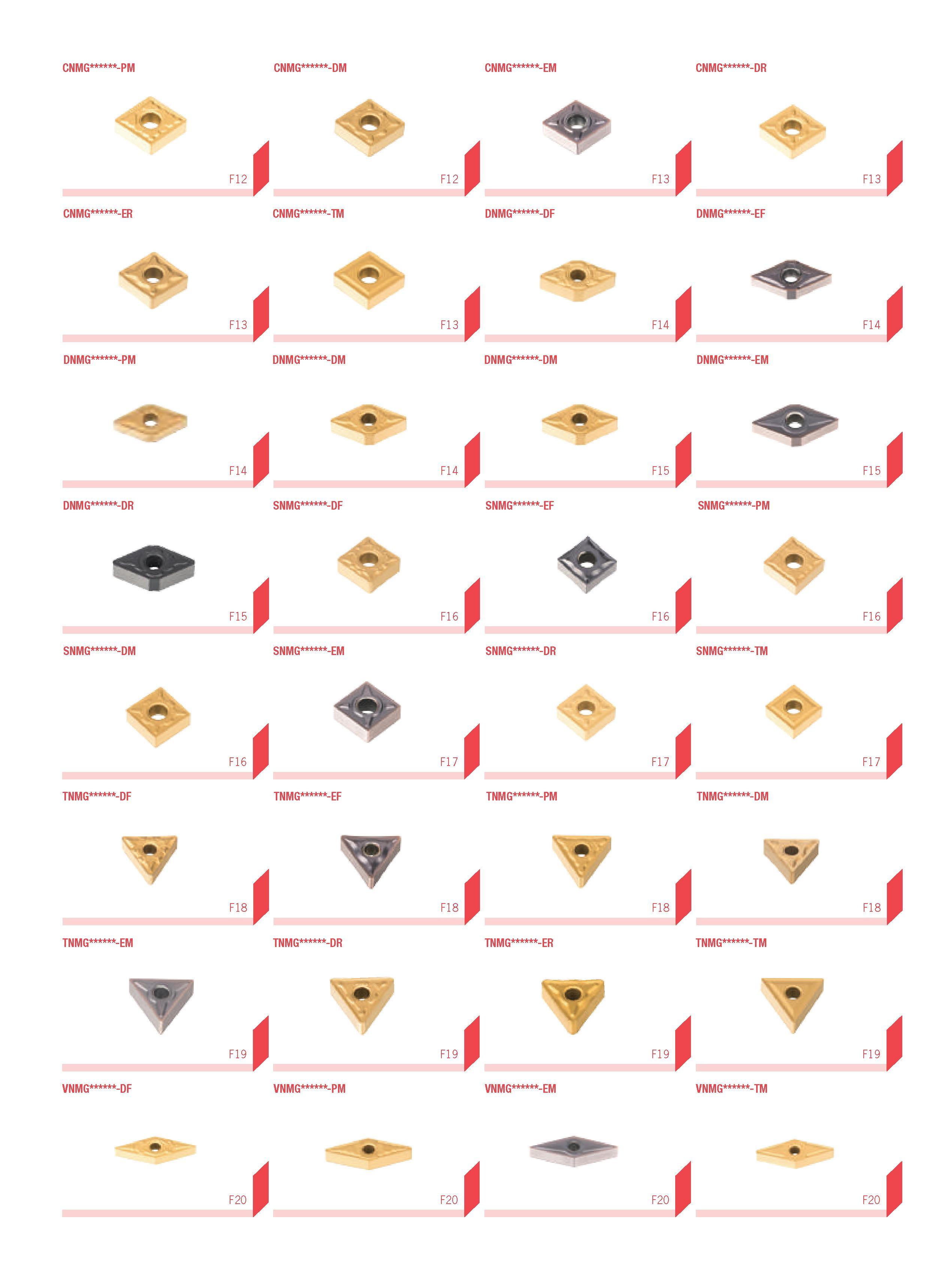 21 CNMG -PM CNMG -DM CNMG -EM CNMG -DR F12 i Wr F12 i F13 I CNMG -ER Cnmg -TOI DNMG -DF DNMG -EF F13 F13 i F13 i F14 i F14 DNMG -DR F14 i F14 i SNMG Каталог DEREK 2017 Инструмент металлорежущий и станочная оснастка Фрезы концевые твердосплавные и с режущими сменными пластинами Резцы Державки Расточные головки  Стр. 