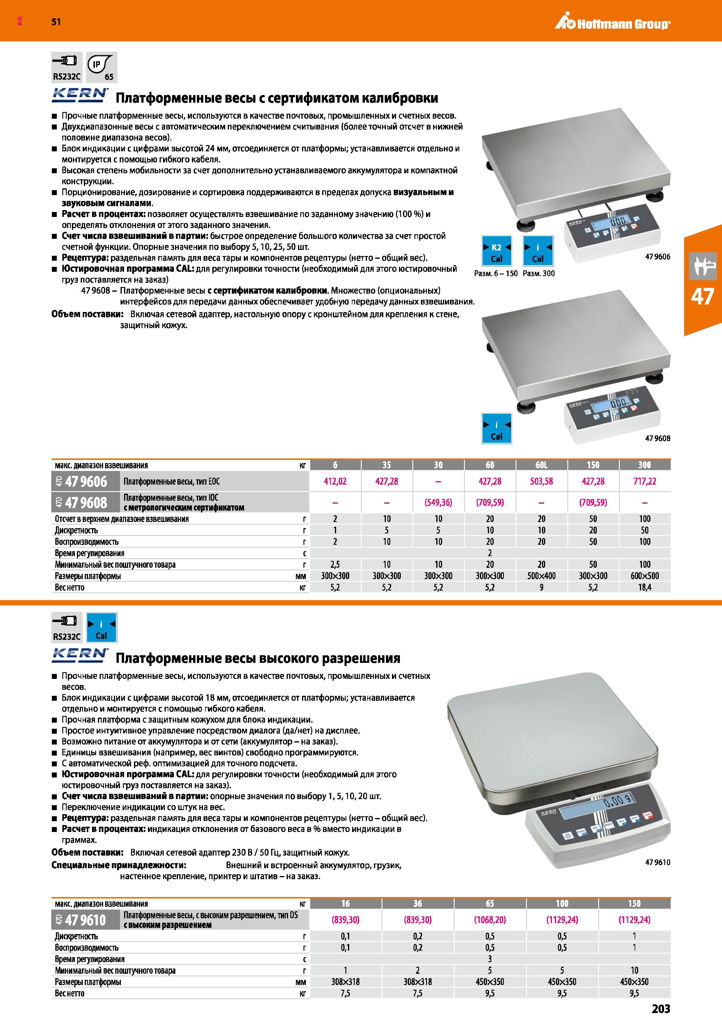 203 Hoffmann Group 51 57 -о RS232C 65 Платформенные весы с сертификатом калибровки Прочные платформенные весы, используются в качестве почтовых, пром Каталог HOFFMANN GROUP 2020 Измерительный и ручной инструмент Инвентарь Абразивы Шлифовальные и отрезные круги Электроинструмент Пневмоинструмент Штангенциркули Стр. 203