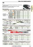 209 Пластины Mitsubishi из сверхтвердых режущих материалов КНБ и ПКА CBN & PCD TURNING INSERTS Каталог MITSUBISHI 2018 Инструмент для станков Пластины сменные режущие Фрезы концевые твердосплавные и сборные с СРП Сверла спиральные Резцы токарные Державки Стр. 209