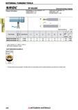 328 Токарные державки по металлу японской компании Mitsubishi Materials с призматическим хвостовиком EXTERNAL TURNING TOOLS Каталог MITSUBISHI 2018 Инструмент для станков Пластины сменные режущие Фрезы концевые твердосплавные и сборные с СРП Сверла спиральные Резцы токарные Державки Стр. 328