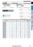 1169 Концевые фрезы Mitsubishi Materials по металлу SOLID END MILLS Каталог MITSUBISHI 2018 Инструмент для станков Пластины сменные режущие Фрезы концевые твердосплавные и сборные с СРП Сверла спиральные Резцы токарные Державки Стр. 1169