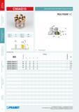 61 C90AD15 ФРЕЗЫ ДЛЯ ОБРАБОТКИ ПРЯМОУГОЛЬНЫХ УСТУПОВ g 2° к 90° p r gf 0° ap max 10,0 MULTISIDE AD Количество зубьев Зсе размеры в мм ISO Accopтимент размеры Oхлаждени Каталог PRAMET 2014 Фрезерование Фрезы Сменные режущие пластины Стр. 60