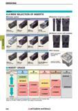 458 GROOVING INSERT )A WIDE SELECTION OF INSERTS 1 Breaker system Selection of groove widths Grooving GS Breaker (Low feeds) GM Breaker (Medium feeds Каталог MITSUBISHI 2018 Инструмент для станков Пластины сменные режущие Фрезы концевые твердосплавные и сборные с СРП Сверла спиральные Резцы токарные Державки Стр. 458