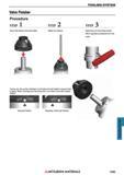 1595 TOOLING SYSTEM Valve Finisher Procedure STEP 1 STEP 2 STEP 3 Mount the head on the tool holder Attach the reamer Tightening and removing screws f Каталог MITSUBISHI 2018 Инструмент для станков Пластины сменные режущие Фрезы концевые твердосплавные и сборные с СРП Сверла спиральные Резцы токарные Державки Стр. 1595