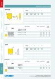 211 СМЕННЫЕ МНОГОГРАННЫЕ ПЛАСТИНЫ SPKN EDS Размеры l d s m 1203 12,700 12,700 3,18 0,88 1504 15,875 15,875 4,76 1,26 Все размеры в мм Геометрия ISO Марки сплавов Радиус Каталог PRAMET 2014 Фрезерование Фрезы Сменные режущие пластины Стр. 210