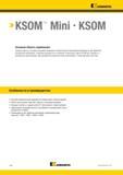 1162 KSOM Mini - KSOM Основная область применения Торцевые фрезы с восемью режущими кромками и положительной геометрией рекомендуются для обработки больши Каталог KENNAMETAL 2018 Режущий инструмент для обработки отверстий в металлах и сплавах Быстрорежущие метчики и раскатники Сборные фрезы с СРП и твердосплавные Стр. S44