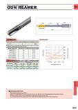 1567 WITH DIAMOND COMPOUND GUN REAMER CARBIDE STANDARD Reamer Diameter Insert Length Overall Length OAL Number of Teeth Shape of Teeth 06 030 3 Straight Каталог MITSUBISHI 2015 Токарный и вращающийся инструмент Инструментальные решения для оборудования Стр. N251 ENG