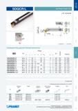 100 Токарный резец Pramet SDQCR/L для внутренней токарной обработки на станках Правого и левого исполнений Размеры Вес указан в кг Запчасти Зажимной винт Резьб Каталог PRAMET 2014 на русском языке Токарная обработка Точение Отрезка Обработка канавок Нарезание резьбы Стр. 99