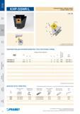 58 Сменные токарные головки Pramet KHP-SSNR/L для наружного точения Изображение и обозначение инструмента Комплектующи Каталог PRAMET 2016 Металлорежущий инструмент для точения фрезерования сверления на металлообрабатывающем станочном оборудовании Стр. 56