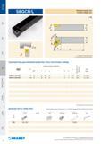 82 Токарный резец Pramet SEGCR/L для наружной обработки Каталог PRAMET 2016 Металлорежущий инструмент для точения фрезерования сверления на металлообрабатывающем станочном оборудовании Стр. 80