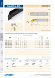 96 Наружный токарный резец Pramet SVJCR/L-DC с ромбовидной сменной режущей пластиной из твердого сплава Инструмент для профильного точения Каталог PRAMET 2016 Металлорежущий инструмент для точения фрезерования сверления на металлообрабатывающем станочном оборудовании Стр. 94