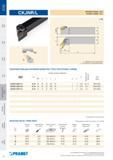 128 Токарные резцы Pramet CKJNR/L с режущими сменными пластинами Изображение и обозначение позиций инструмента Основные размеры Каталог PRAMET 2016 Металлорежущий инструмент для точения фрезерования сверления на металлообрабатывающем станочном оборудовании Стр. 126