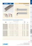 149 Токарные резцы Pramet GGIR/L 90° для обработки торцевых канавок Металлорежущий чешский промышленный инструмент со сменными режущими пластинами из твердого Каталог PRAMET 2016 Металлорежущий инструмент для точения фрезерования сверления на металлообрабатывающем станочном оборудовании Стр. 147