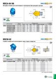 702 MXCA-04/06 MAJCLt&SH 4/6-зубая головка для снятия фасок и зенкования (без режущего центра) Условия ’6 резания Л л Подача Размеры (мм) Сплав Обозн Каталог TAEGUTEC 2020 Вращающийся режущий и вспомогательный инструмент по металлу Твердосплавные пластины Сборные фрезы с СМП Монолитные фрезы и сверла Инструментальные патроны Стр. F21