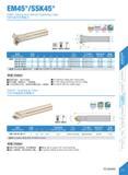 235 EM45°/SSK45° EM45° Internal And External Chamfering Cutter EM45Jtl l iJ JI V S Ss mm Specification VJWL Teeth D Di d Li L Tift Insert Insert scre Каталог DEREK 2017 Инструмент металлорежущий и станочная оснастка Фрезы концевые твердосплавные и с режущими сменными пластинами Резцы Державки Расточные головки Стр. C32