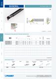 117 Токарный расточной сборный резец Pramet SVXCR/L для внутреннего профильного тонкого точения Металлорежущий инструмент со стальным хвостовиком с внутренними Каталог PRAMET 2014 на русском языке Токарная обработка Точение Отрезка Обработка канавок Нарезание резьбы Стр. 116