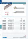 131 Токарные резцы Pramet для отрезки и точения канавок на станках GFIR/L, GFKR/L Токарный резец для наружной токарной обработки на станках Правого и левого ис Каталог PRAMET 2014 на русском языке Токарная обработка Точение Отрезка Обработка канавок Нарезание резьбы Стр. 130