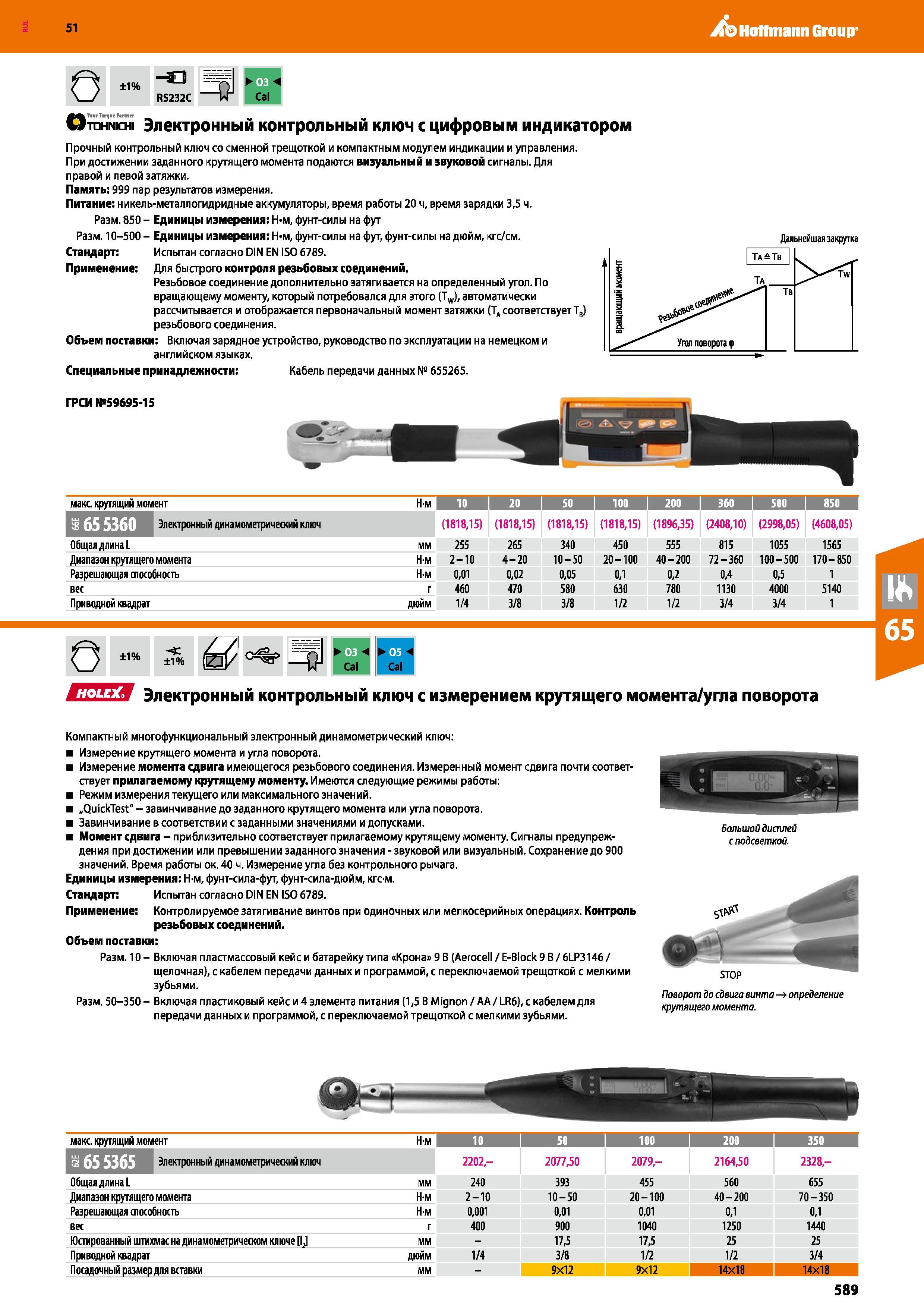589 Hoffmann Group 51 ±1% RS232C Cal О ¥ ur Torque Partner TDHNlCHl Электронный контрольный ключ с цифровым индикатором Прочный контрольный ключ со с Каталог HOFFMANN GROUP 2020 Измерительный и ручной инструмент Инвентарь Абразивы Шлифовальные и отрезные круги Электроинструмент Пневмоинструмент Штангенциркули Стр. 589