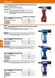 816 Hoffmann Group 51 51 Электромеханический заклёпочник для вытяжных заклёпок Универсальный беспроводной инструмент Преимущество: Светодиодная подсв Каталог HOFFMANN GROUP 2020 Измерительный и ручной инструмент Инвентарь Абразивы Шлифовальные и отрезные круги Электроинструмент Пневмоинструмент Штангенциркули Стр. 816