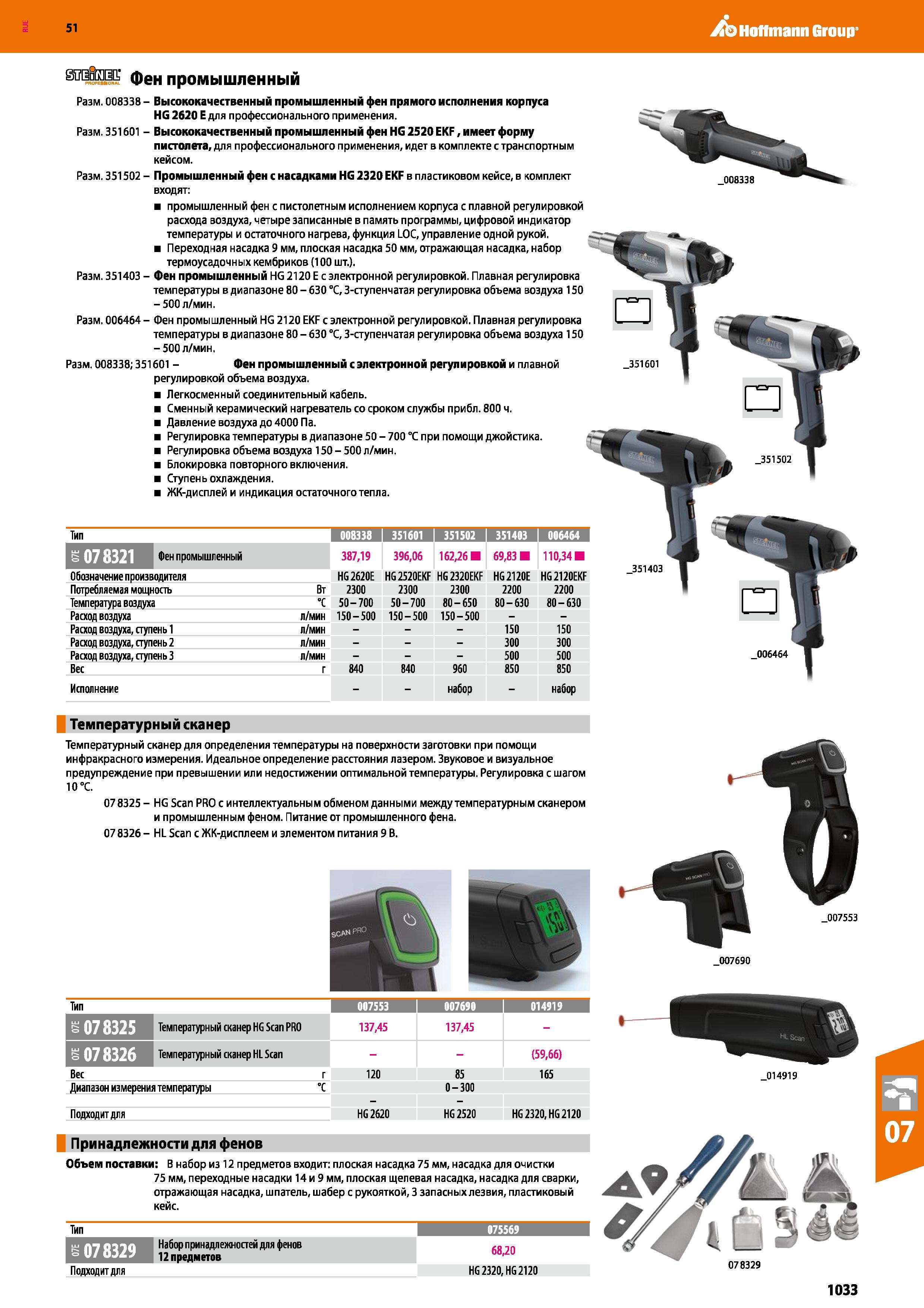 1033 Hoffmann Group 51 Тип 008338 I 351601 I 351502 I 351403 I 006464 Фен промышленный 387,19 396,06 162,26 69,83 110,34 Обозначение производителя HG2 Каталог HOFFMANN GROUP 2020 Измерительный и ручной инструмент Инвентарь Абразивы Шлифовальные и отрезные круги Электроинструмент Пневмоинструмент Штангенциркули Стр. 1033