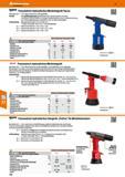 732 CESim pneumatjsch-hydraulisches Blindnietgerät Taurus Betriebsdruck 5-7 bar Abnehmbarer Dornauffangbehälter Vorteil Das Greifbackensystem gewährl Каталог HOFFMANN GROUP 2016 Ручной слесарно-монтажный и контрольно-измерительный инструмент и приборы для предприятий машиностроения и мастерских сервисного обслуживания 47 версия издания Стр. 732 DEU