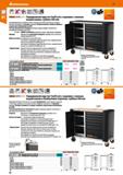 36 Hoffmann Group 51 ЧИСЛО выдвижных ящиков в 8 40 кг 914560 Передвижной версгакТооГГгиск с выдвижными ящиками с полным выдвижением 20x166 1173,51 1 Каталог HOFFMANN GROUP 2020 Промышленная мебель и складское оборудование для производств Системы хранения и транспортировки Тележки и шкафы для инструментов Стр. 36