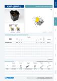 54 Токарный резец Pramet для наружной токарной обработки на станках Сменные головки Размеры Каталог PRAMET 2014 на русском языке Токарная обработка Точение Отрезка Обработка канавок Нарезание резьбы Стр. 53