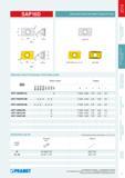 68 SAP16D ФРЕЗЫ ДЛЯ ОБРАБОТКИ ПРЯМОУГОЛЬНЫХ УСТУПОВ APET APET-FA APKT та APKT-HM (04, 08, 16, 31) APKT-GM СМЕННЫЕ МНОГОГРАННЫЕ ПЛАСТИНЫ (СМП) ISO Марки сплавов Размеры Каталог PRAMET 2014 Фрезерование Фрезы Сменные режущие пластины Стр. 67