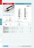 91 J-SAD11E ДЛИННОКРОМОЧНЫЕ ФРЕЗЫ gp +1 I- +1 2 о к r 9 gf -5,2° -8,1° a p max '1 FORCE AD DIN 1835/1-B Z ZN ХВОСТОВИК WELDON Количество зубьев Количество сменных режу Каталог PRAMET 2014 Фрезерование Фрезы Сменные режущие пластины Стр. 90
