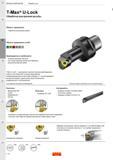 470 Резьбонарезной токарный инструмент Sandvik T-Max U-Lock для нарезки внутренней резьбы Преимущества и особенности Три острые режущие кромки для об Каталог SANDVIK COROMANT 2017 Резцы токарные с режущими сменными пластинами Инструментальная оснастка для металлорежущих станков Стр. C44