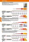 590 Отвертки электромонтера полностью изолированные, с рукояткой Kraftform 6,55 6,71 7,13 8,52 11,14 13,59 16,66 21,25 Толщина острия а мм 0, Каталог HOFFMANN GROUP 2017 Ручной слесарно-монтажный и контрольно-измерительный инструмент для производственных предприятиий и служб сервиса Инвентарь Стр. 590