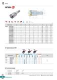 687 E HFM AA 13° AR:-40 RR; -140 -3° (mm) Обозначение 0D 0d 0dl 1 L M ap HFMM 1008HR-M06 i 8 9 5 6 5 17 32 M06 0 4-0 5 0 01 1010HR-M06 Каталог KORLOY 2018 Инструмент и станочная оснастка Фрезы концевые монолитные по металлу Сверла спиральные Токарные расточные державки Цанговые патроны Стр. E256